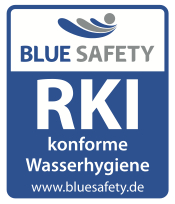 Zertifikat der Blue Safety GmbH für RKI-Konforme Wasserhygiene